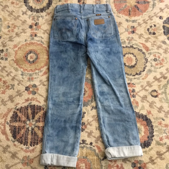 Bleached Wrangler Cowboy Cut Jeans - Picture 3 of 4